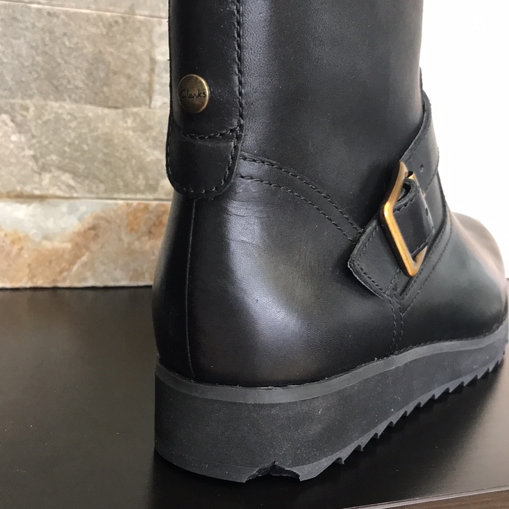 🎁 Clarks Minx Trish Leather Boots - Picture 15 of 15